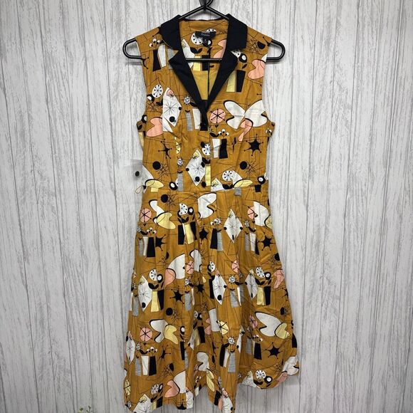 Womens Size S ModCloth X Dupenny Printed Dress NWT - Picture 1 of 6